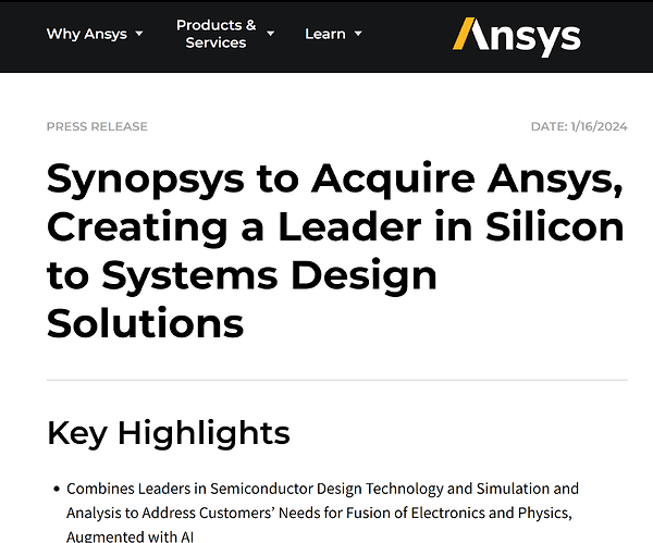 ansys synopsys